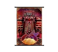 Jiumaocleu Hazbin Hotel Scroll Poster Alastor Poster Angel Dust Wall Art Painting Poster Anime Manga Hanging Scroll Poster for Home Living Room Bedroom Decoration 40 x 60 cm