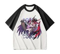 Jiumaocleu Hazbin Hotel T-Shirt Unisex Summer Breathable Cool Short Sleeve Top Tee Anime Fashion Casual T Shirt XS-4XL