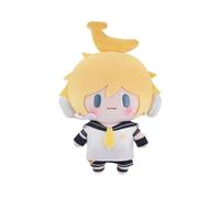Jiumaocleu Kagamine Len Anime Figure Cute Cartoon Stuffed Pillow Back Cushions Car Room Decor Collection for Fans 15CM