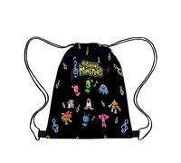 Jiumaocleu My Singing Monsters Drawstring Backpack - Anime Game 3D Print Backpack Gym School Storage Sackpack Shopping Bags Rucksack for Beach Party Outdoor Travel