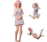 Jiumaocleu RA-01L - Aileen-Loungewear Action Figure 1/12 Scale Statue PVC Sculpture Super Movable Figure Replaceable Accessories Collectibles Decorations Cartoon Characters Gifts 15CM