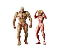 Jiumaocleu Reiner Braun/Annie Leonhart Action Figure Anime Movable Joints Action Figure Anime Reiner Braun Interchangeable Figures Desktop Decoration Collection Gifts 2pcs