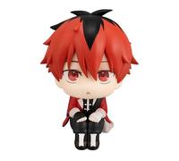 Jiumaocleu Stark Figure Frieren: Beyond Journey's End Look Up Figure, 11cm Mini Stark Cake Topper Sitting Pose Figure Model Statue Desktop Decoration Handmade Collectible Gifts for Fans