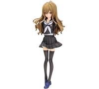 Jiumaocleu Taiga Aisaka Figure Statue, 25cm School Uniform Style Anime Figurine 1/7 Sacle Taiga Figure Original Painting Figures Handmade Collectible Gifts for Fans