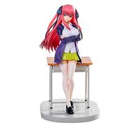 Jiumaocleu The Quintessential Quintuplets Figure, 21cm Nakano Nino Figure Model Stand at the Desk Ver Statue Anime Action Figure Collectible for Fans Gifts