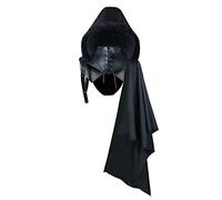 Jiumaocleu Vintage Medieval Cloak Shawl with Collar Knight Shawl Gothic Shoulder Cowl Rock Vintage Cape for Halloween Cosplay Costume Unisex