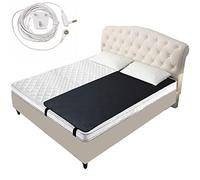 JIUMIWA Grounding Mattress Pad for Earthing Conductive Grounding Mat with 4.6 Meters Grounding Cord Breathable Grounding Sleep Pad (70 x 180 cm), Black