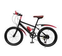 jiumxliu 20 Inch Red Mountain Bike Kids Bicycle Unisex Mountain Bike Carbon Steel Frame 85kg Load Capacity for Kids Girls and Boys Age 9 to 12