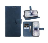 JIUNINE Case for Realme 14T 5G / Realme 14 5G, Wallet Phone Case Flip Cover in PU Leather, with Card Slots, Kickstand Function and Magnetic Closure, Protective Phone Pouch, Blue