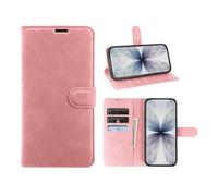 JIUNINE Case for XIAOMI Poco C85, Wallet Phone Case Flip Cover in PU Leather, with Card Slots, Kickstand Function and Magnetic Closure, Protective Phone Pouch, Pink