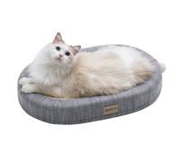 Jiupety Sisal Cat Scratcher Bed, 24" Extra Large Scratcher for 20lbs Cat, Oval Durable Scratching Board, 3 in 1 Cat Bed, Gray.