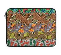 JiuPopular 13inch Laptop Case, African Patchwork Patterned Laptop Sleeve