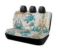 JiuPopular Car Back Seat Cover, Cool Turtle Car Seat Cover, Universal Seat Covers Set for Most Cars Trucks SUVs