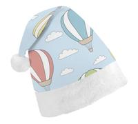 JiuPopular Christmas Hat,Colorful Hot Air Balloon Hat for Various Holiday Parties