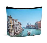 JiuPopular Cosmetic Bag, Venice Italy Makeup Bag, Portable Toiletry Bag with Zipper for Daily Use, Travel