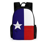 JiuPopular Daypack, Texas Flag Backpack, Rucksack with Pockets for Hiking Camping Travel