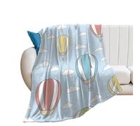 JiuPopular Flannel Blanket, Colorful Hot Air Balloon Colorful Music Notes Cool Animated Shark Colourful Rainbow Corgi And Pizza Covered with Red Hearts Cute Bee Cute Cartoon Hedgehog Cute Cat Faces C