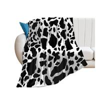 JiuPopular Flannel Blanket, Cow Print Cute Bat Cute Anime Dinosaurs Cute Black Pug Dog Cute Cat Cute Corgi Cute Hedgehog Cute French Bulldog Dalmatian Darts Target Dog Bones Paw Prints Dolphin Train