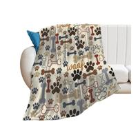 JiuPopular Flannel Blanket, Dog Bones Paw Prints Dolphin Train Flag of Mexico Flag of Maryland Fantasy Wolf Flower Frog Funky Cats Funny Sushi Funny Ladybug Funny English Bulldog Gray Wolf Handsome S