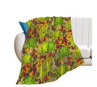 JiuPopular Flannel Blanket, Frog Funky Cats Funny Sushi Funny Ladybug Funny English Bulldog Gray Wolf Handsome Shiba Lnu Dog Halloween Bats Grey Hippopotamus Hawaii Leaves I Love Volleyball Monkey Ba