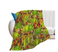 JiuPopular Flannel Blanket, Frog Funky Cats Funny Sushi Funny Ladybug Funny English Bulldog Gray Wolf Handsome Shiba Lnu Dog Halloween Bats Grey Hippopotamus Hawaii Leaves I Love Volleyball Monkey Ba