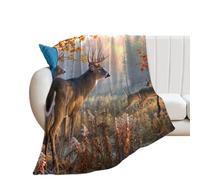JiuPopular Flannel Blanket, Hunting Deer Family Lesbian Pride Flag Leopard Skin Rose Gold Leopard And Zebra Lighthouse Lovely Cartoon Cat Math Linear Mathematics Education Many Chickens Mexican Dia D