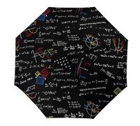JiuPopular Folding Umbrella, Math Linear Mathematics Education Umbrella, Travel Umbrella for Windproof, Rainproof