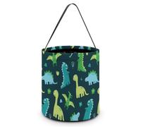 JiuPopular Halloween Handy Candy Bag, Blue Background with Dinos Handbag, Shoulder Bag for Women Work Daily Use