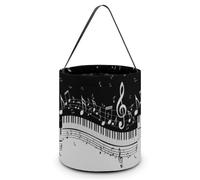 JiuPopular Halloween Handy Candy Bag, Piano Key Notes Handbag, Shoulder Bag for Women Work Daily Use