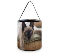 JiuPopular Halloween Handy Candy Bag, Siamese Thai Cat Mandala Handbag, Shoulder Bag for Women Work Daily Use