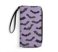 JiuPopular Leather Wallet, Cute BatWallet, with Rope, Small Size and Large Capacity, Easy to Carry