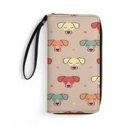 JiuPopular Leather Wallet, Cute Jack Russell TerrierWallet, with Rope, Small Size and Large Capacity, Easy to Carry