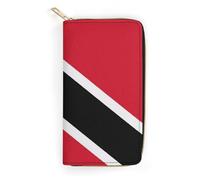 JiuPopular Leather Wallet, Trinidad and Tobago Flag, Small Size and Large Capacity, Easy to Carry