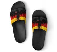 JiuPopular Non-Slip Slippers, Germany Flag Eagle Sliders for Men And Women, Shower Slides
