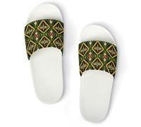 JiuPopular Non-Slip Slippers, Native American Sliders for Men And Women, Shower Slides