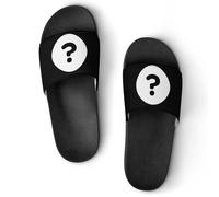 JiuPopular Non-Slip Slippers, Question Mark Sliders for Men And Women, Shower Slides