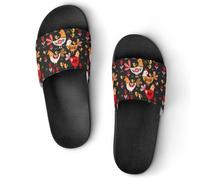 JiuPopular Non-Slip Slippers, Weird Colorful Chicken Sliders for Men And Women, Shower Slides