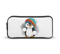 JiuPopular Pencil Case, Cute PenguinStationery Bag, Business Travel Bag Or Small Tool Box, Girls Makeup Bag