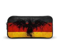 JiuPopular Pencil Case, Germany Flag EagleStationery Bag, Business Travel Bag Or Small Tool Box, Girls Makeup Bag