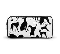 JiuPopular Pencil Case, Italian Greyhound DogStationery Bag, Business Travel Bag Or Small Tool Box, Girls Makeup Bag