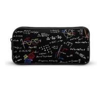 JiuPopular Pencil Case, Math Linear Mathematics EducationStationery Bag, Business Travel Bag Or Small Tool Box, Girls Makeup Bag