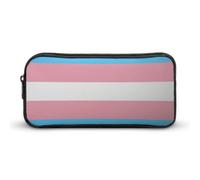JiuPopular Pencil Case, Transgender FlagStationery Bag, Business Travel Bag Or Small Tool Box, Girls Makeup Bag