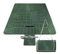 JiuPopular Picnic Mat,Alligator Skin Square Picnic Blanket,Outdoor Rugs,148cm X 148cm