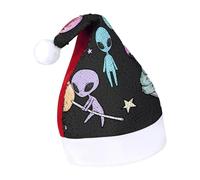 JiuPopular Sequined Christmas Hat for Adults,Alien Hat for Various Holiday Parties