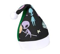 JiuPopular Sequined Christmas Hat for Adults,Alien Hat for Various Holiday Parties