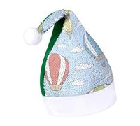 JiuPopular Sequined Christmas Hat for Adults,Colorful Hot Air Balloon Hat for Various Holiday Parties
