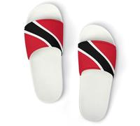 JiuPopular Shower Slippers, Trinidad And Tobago Flag Sliders for Men And Women, Non-Slip Slides