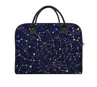 JiuPopular Travel Handbag, Glow in The Dark Constellations Midnight Tote Bag, Casual Shoulder Bag Crossbody Messenger Bag