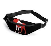 JiuPopular Waist Bag, Canada Deer Bumbag, Adjustable Fanny Pack for Running Walking Hiking