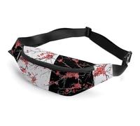 JiuPopular Waist Bag, Cherry Blossom Bumbag, Adjustable Fanny Pack for Running Walking Hiking